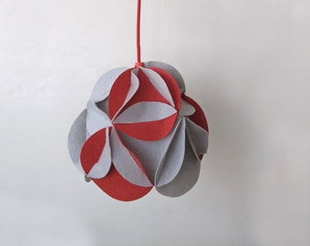 Modern Flower Light | Fabric Light Fixture | Flower Hanging Light | Flower Pendant Light | Flower Chandelier | Modern Hanging Light