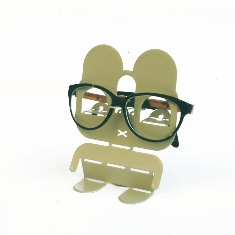 Animal eyeglasses holder bedside table organizer Gray Etsy