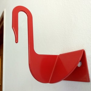 Modern Entryway Hooks Swan Wall Hooks Red