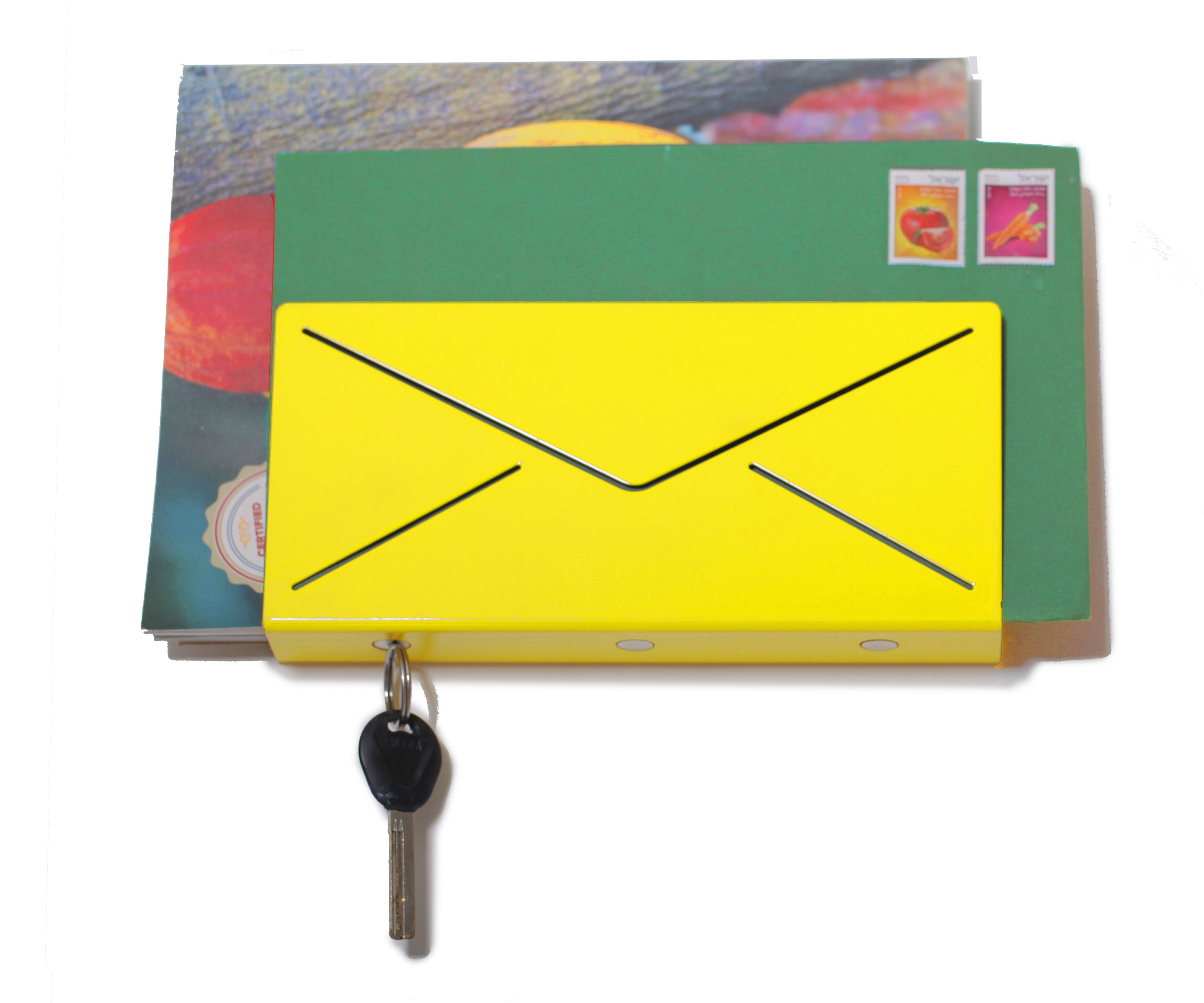 Modern metal entryway mail organizer for wall mail Etsy