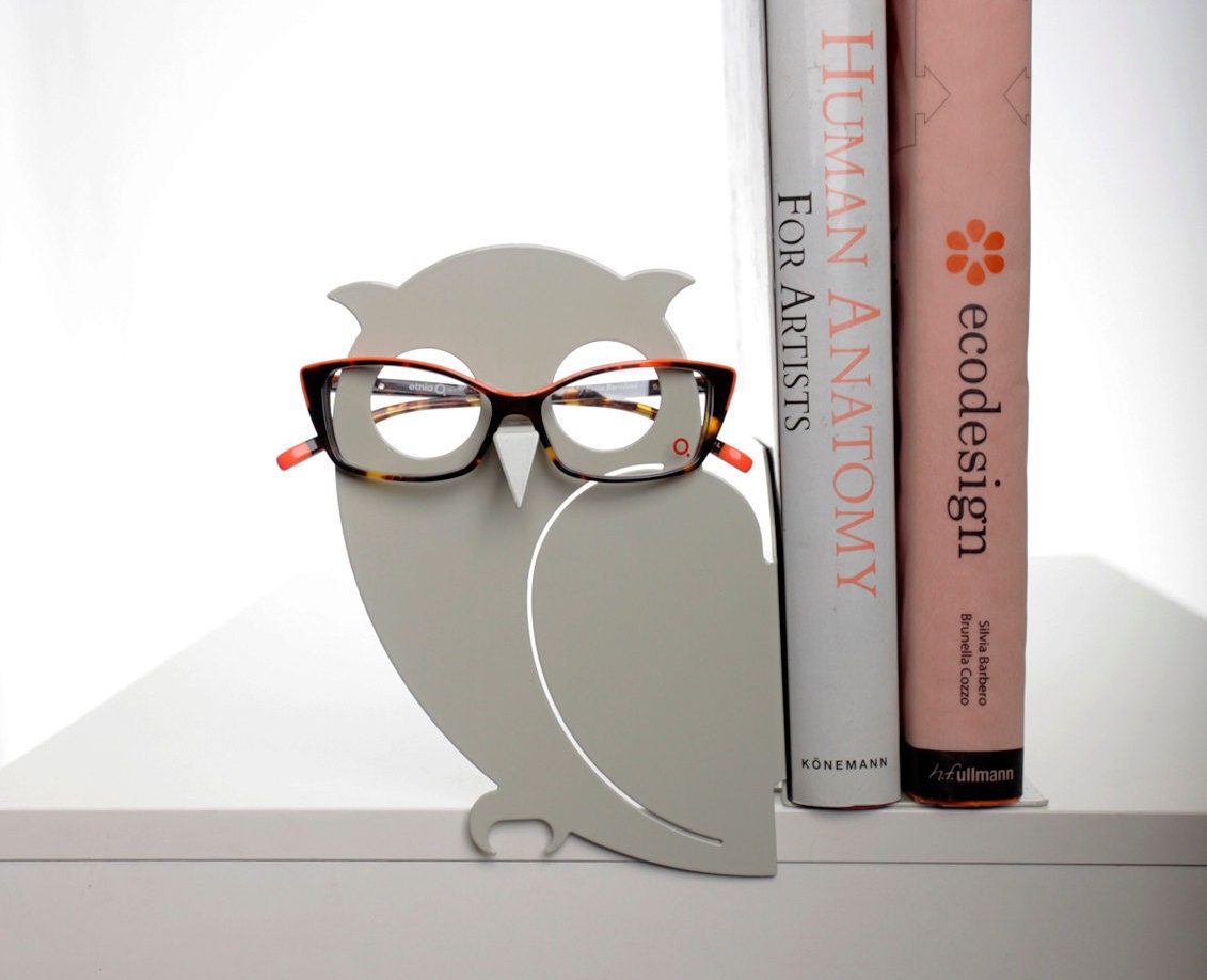 Serre-Livres Moderne Lunettes Support Stand-Hibou Amant Cadeau