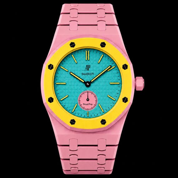 AP X Swatch Royal Pop Watch Strap – Luxury Royal Oak Style Wrist
