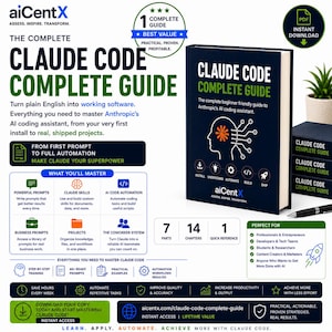 Claude Code Complete Guide | Learn AI coding | Claude Install, Core Systems, Workflows | AI Handbook Printable Guide + Skills development