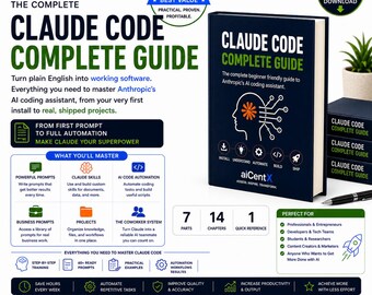 Claude Code Complete Guide | Learn AI coding | Claude Install, Core Systems, Workflows | AI Handbook Printable Guide + Skills development