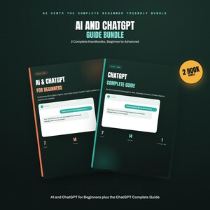 AI and ChatGPT Guide Bundle | 2 Handbooks for Beginners to Advanced | Learn AI, Setup, Features and Workflows | AI Workbook, Guide Template image 3
