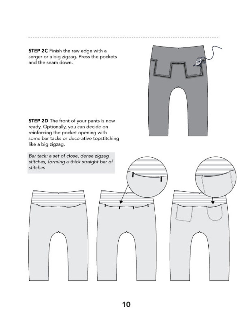 Kids slim harem pants PDF sewing pattern &amp; tutorial Digital | Etsy