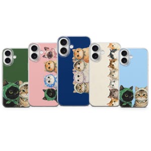 Cute Cat Phone Case Grumpy Cat Cover for iPhone 17, 16, 15, 14, 13, 12, 11, Samsung S25, S24, S23, Pixel 10, 9, 8, 7, 6