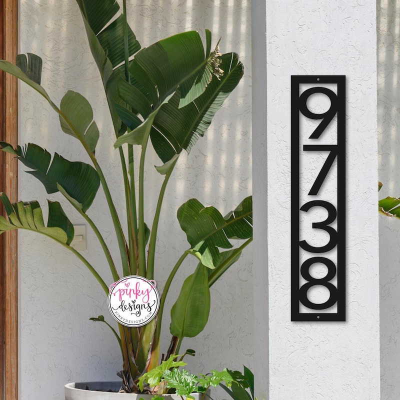 House Numbers Vertical - Etsy