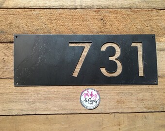 metal house numbers etsy
