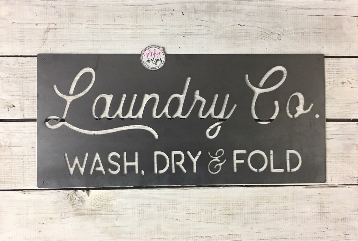 Laundry Metal Sign Laundry Room Decor Metal Laundry Sign - Etsy