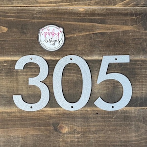 Modern Metal House Numbers & Letters | Individual House Numbers | Modern Address Numbers | Modern Numbers | Individual Metal Letters Silver