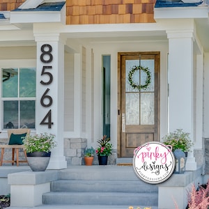 Modern Metal House Numbers & Letters | Individual House Numbers | Modern Address Numbers | Modern Numbers | Individual Metal Letters