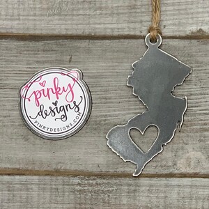 New Jersey State Ornament | Metal Ornament | Christmas Tree Ornaments | Metal State Ornament | Christmas Tree Decor | New Jersey