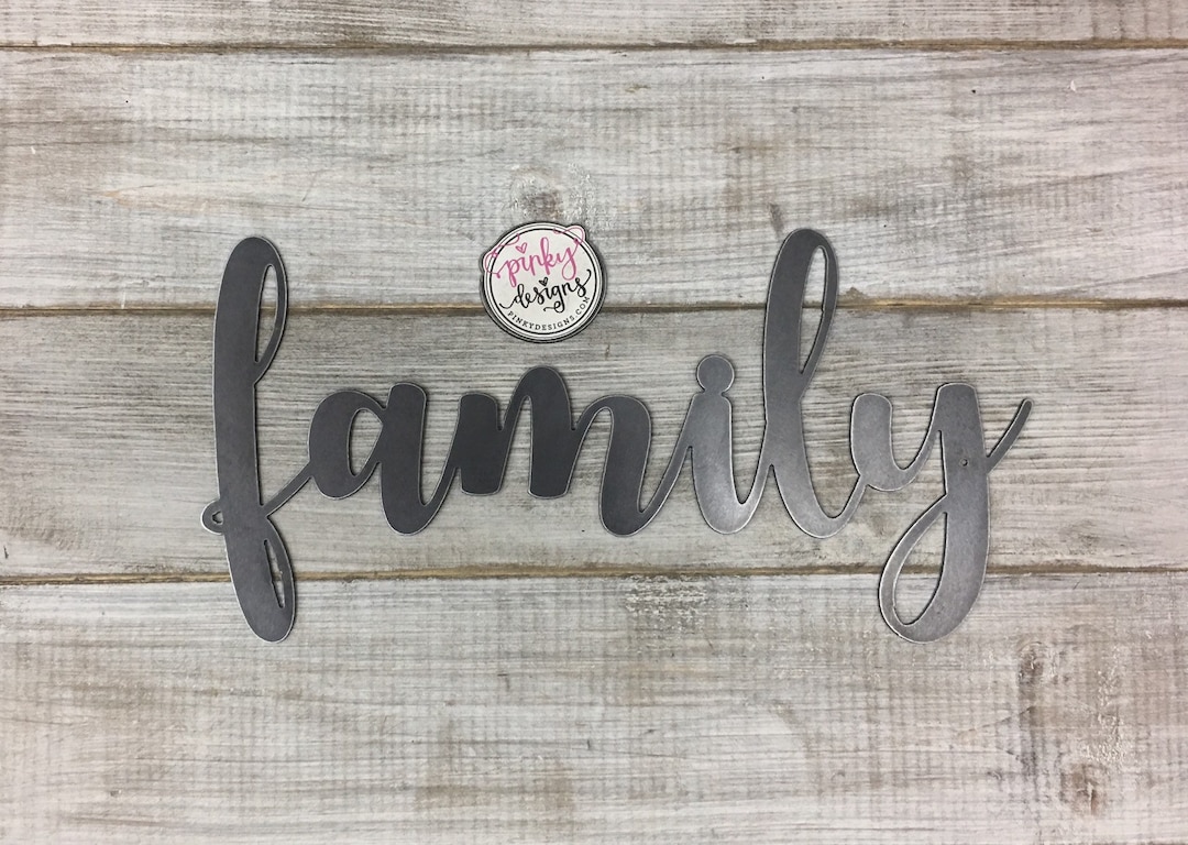 Family Metal Word Family Sign Family Metal Word Metal Etsy