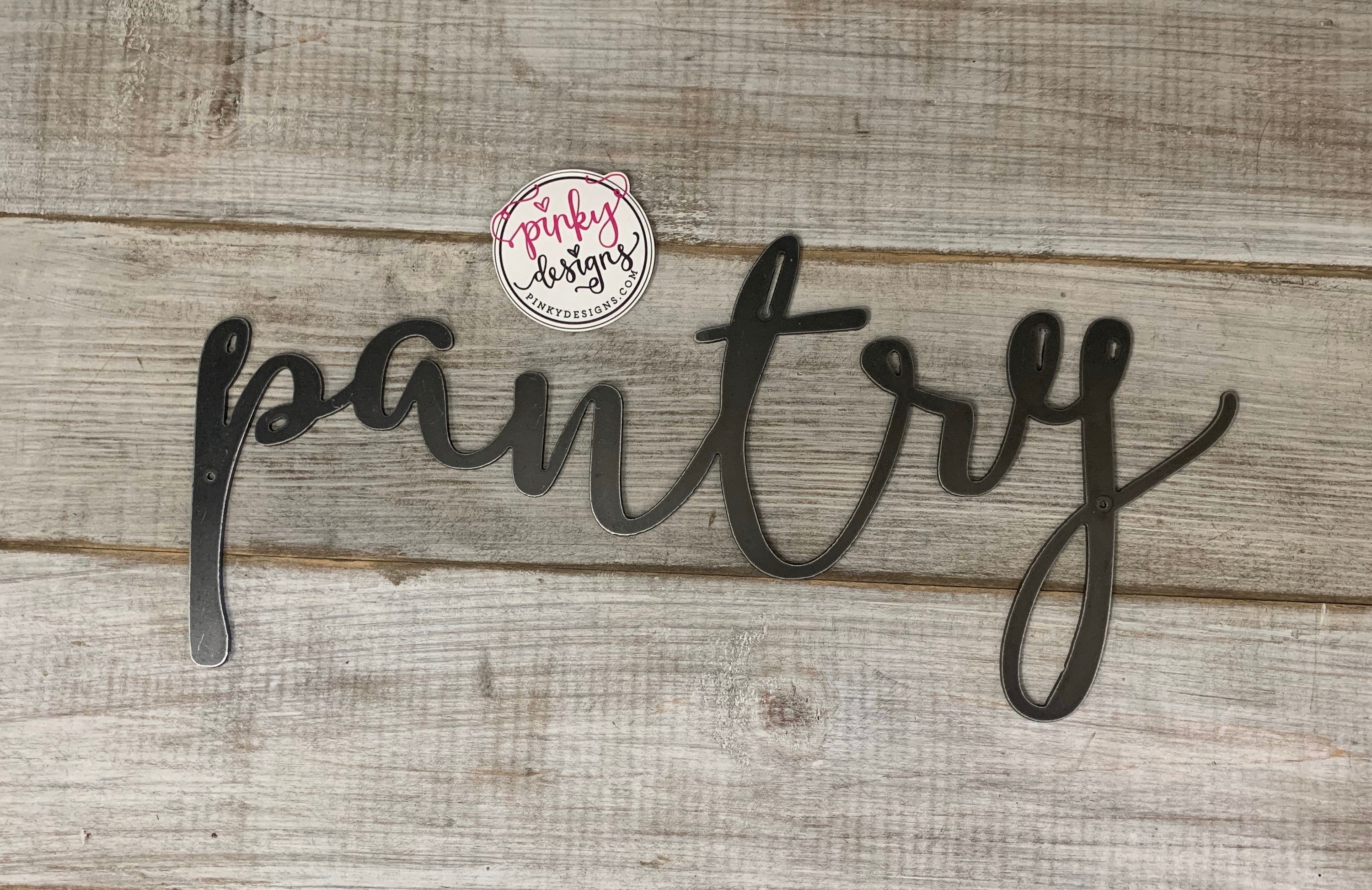 Pantry Metal Word / Pantry Sign / Metal Pantry Sign / Pantry 4 Etsy