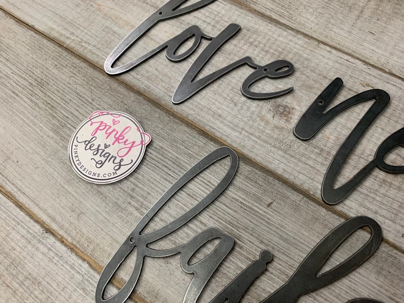 Love Never Fails Metal Words Bedroom Decor Love Never Etsy