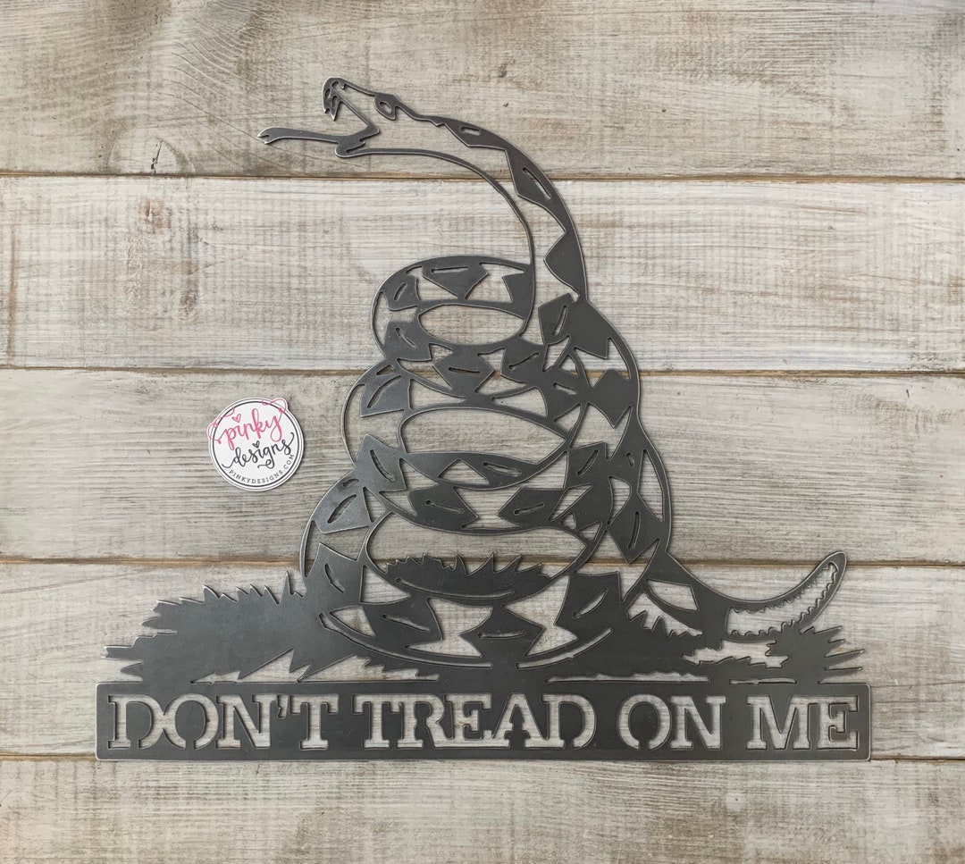 Don't Tread on Me Metal Sign | Man Cave | Second Amendment | Gift for ...