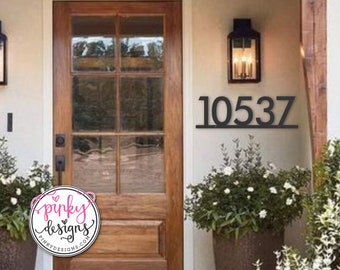 Metal House Number Sign - Metal Address Numbers - Address Number Sign - Custom Metal Address Sign | Style A10