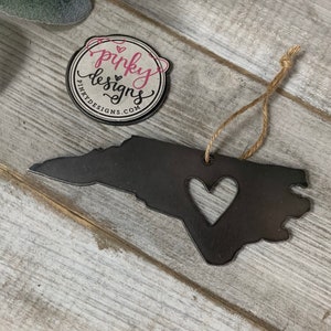North Carolina State Ornament | Metal Ornament | Christmas Tree Ornaments | Metal State Ornament | Christmas Tree Decor | North Carolina