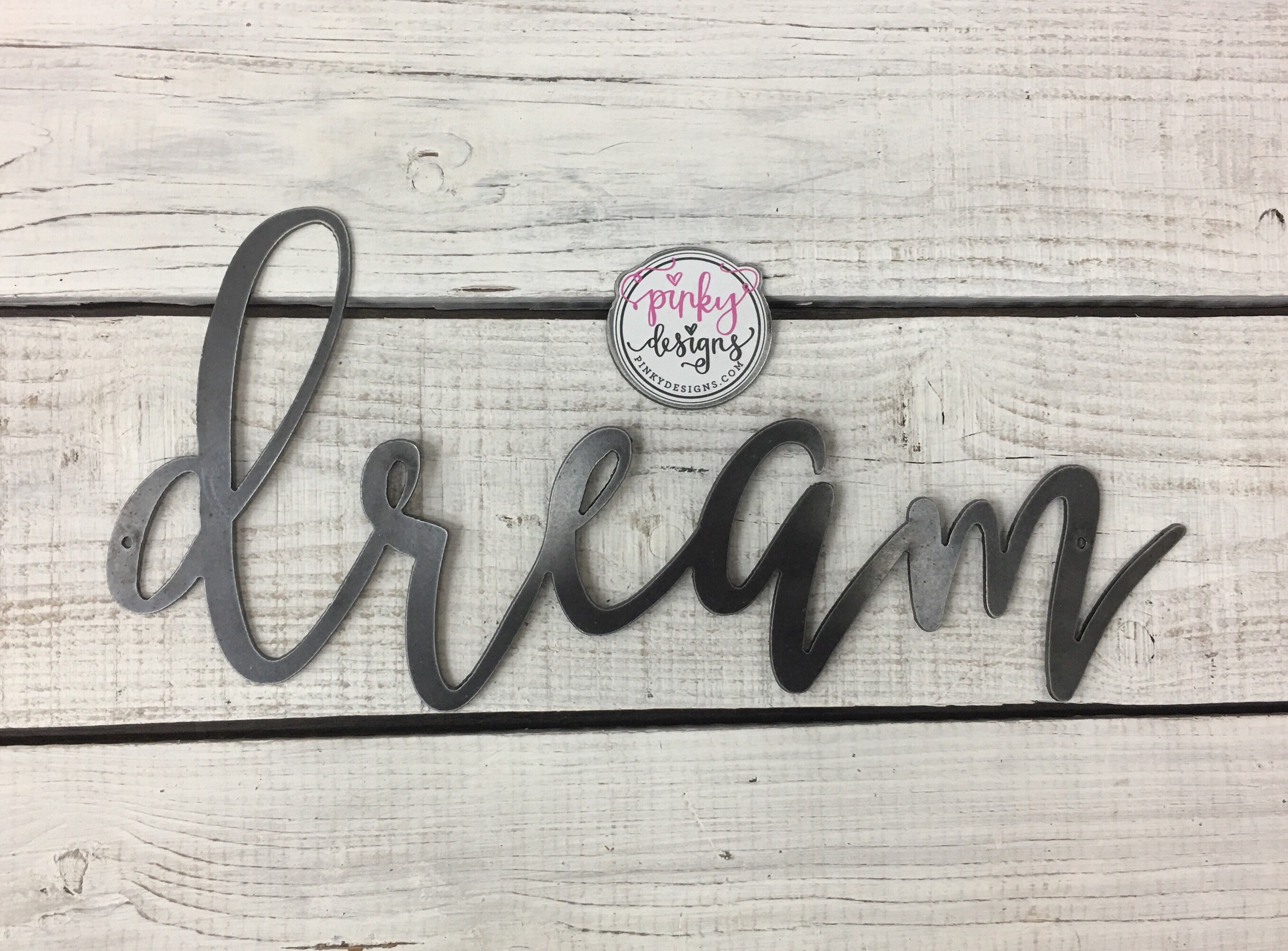 Dream Metal Sign 14 INCH Dream Sign Dream Metal Word Etsy