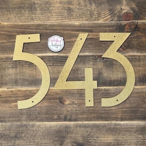 Modern Metal House Numbers & Letters | Individual House Numbers | Modern Address Numbers | Modern Numbers | Individual Metal Letters image 8