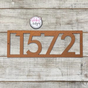 Modern Metal House Number Address Sign - Style A16 - Etsy