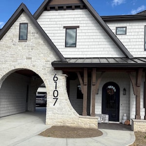 Modern Metal House Numbers & Letters | Individual House Numbers | Modern Address Numbers | Modern Numbers | Individual Metal Letters image 10