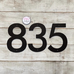 Modern Metal House Numbers & Letters | Individual House Numbers | Modern Address Numbers | Modern Numbers | Individual Metal Letters Black