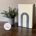 Arch Metal Bookends | Bookshelf Decor | Home Office Decor | Book Organizer | Minimalist Bookends | Modern Bookend | Metal Book Holder