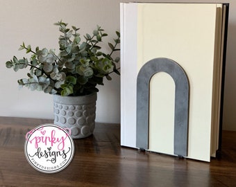 Arch Metal Bookends, Bookshelf Decor for your Home Office, Book Organizer, Minimalist Bookend