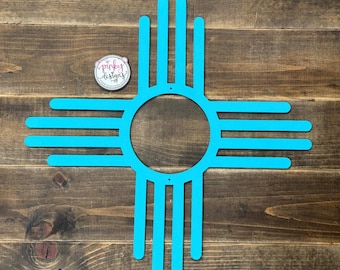 Metal Zia Sun Wall Art