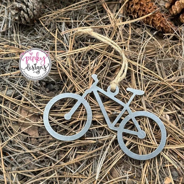 Bike Metal Ornament | Mountain Bike Decor | Bicycle.