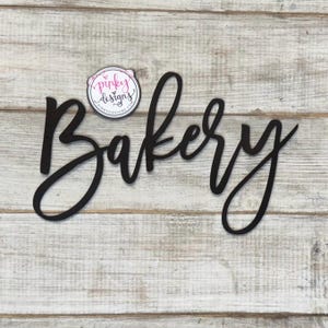 Bakery Metal Word | Micro Bakery Sign | Sourdough | Kitchen Decor | Metal Wall Decor | Kitchen Wall Art | Café Decor | Homemade Bakery