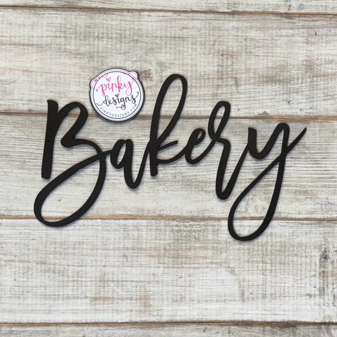 Bakery Metal Word | Micro Bakery Sign | Sourdough | Kitchen Decor | Metal Wall Decor | Kitchen Wall Art | Café Decor | Homemade Bakery