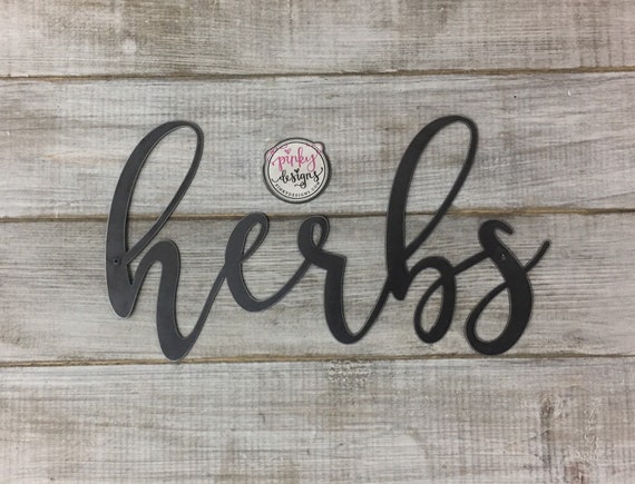 Yard Signs Custom Personalized Vintage Distressed Look Herb Garden