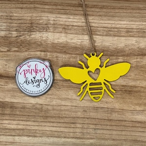 Bee Metal Ornament | Bumblebee | Apiary | Christmas Ornament | Honey Bee | Christmas Tree Decor | Gift Tag | Garden Decor | Bee.