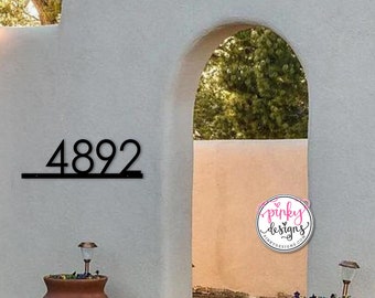 Modern Metal House Numbers- Modern Address Sign - Custom House Number Sign - Address Numbers - Style A12