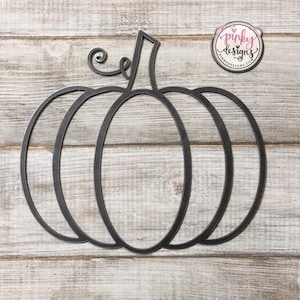 Metal Pumpkin Sign | Fall Decor | Halloween Home Decor | Thanksgiving Decor | Metal Wall Art | Autumn Decor | Fall Wreath | Metal Wall Decor