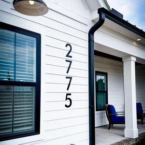 Modern Metal House Numbers & Letters | Individual House Numbers | Modern Address Numbers | Modern Numbers | Individual Metal Letters image 2