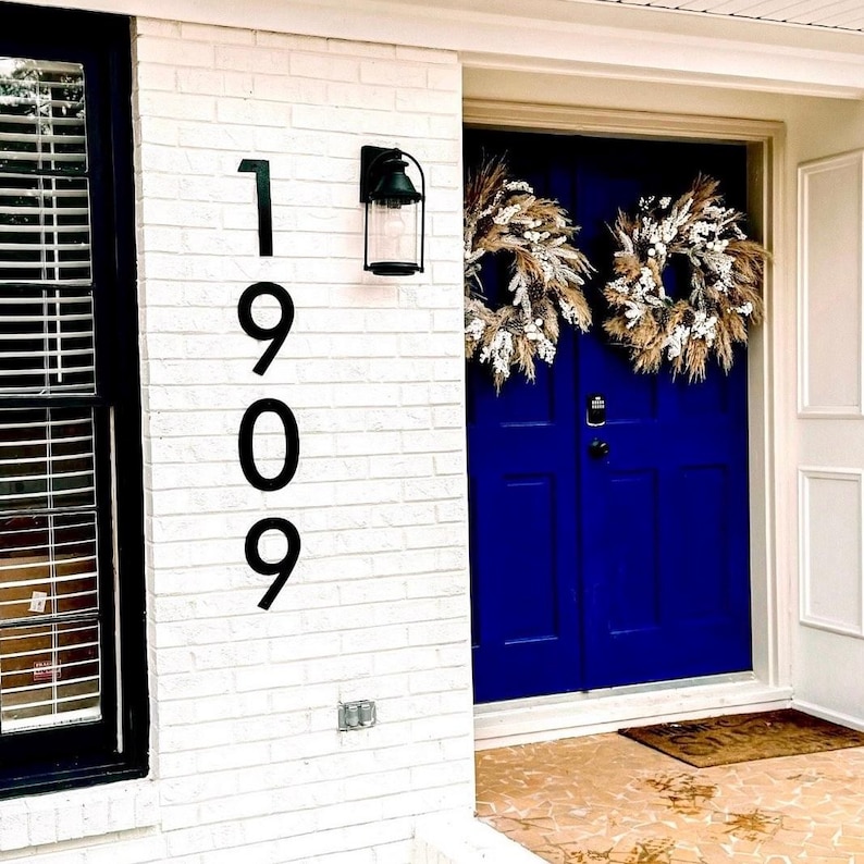 Modern Metal House Numbers & Letters | Individual House Numbers | Modern Address Numbers | Modern Numbers | Individual Metal Letters image 14