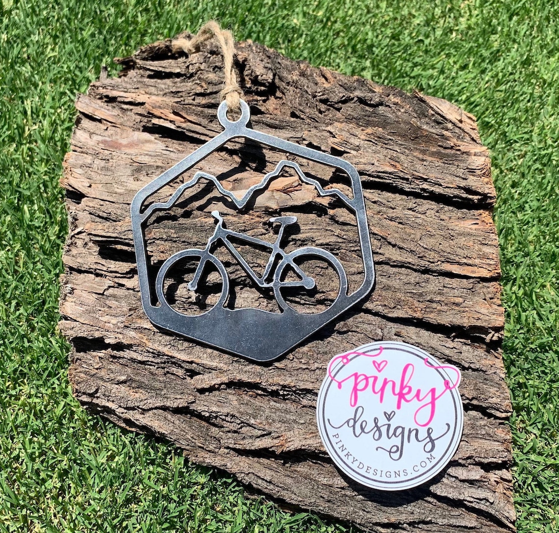 Mountain Bike Metal Ornament Bike Ornament Dual Slalom - Etsy