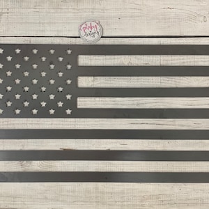 Metal American Flag | Man Cave | Military | Patriotic Decor | Made In USA | American Flag
