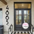 Mid Century Modern Metal House Numbers | Individual Letters