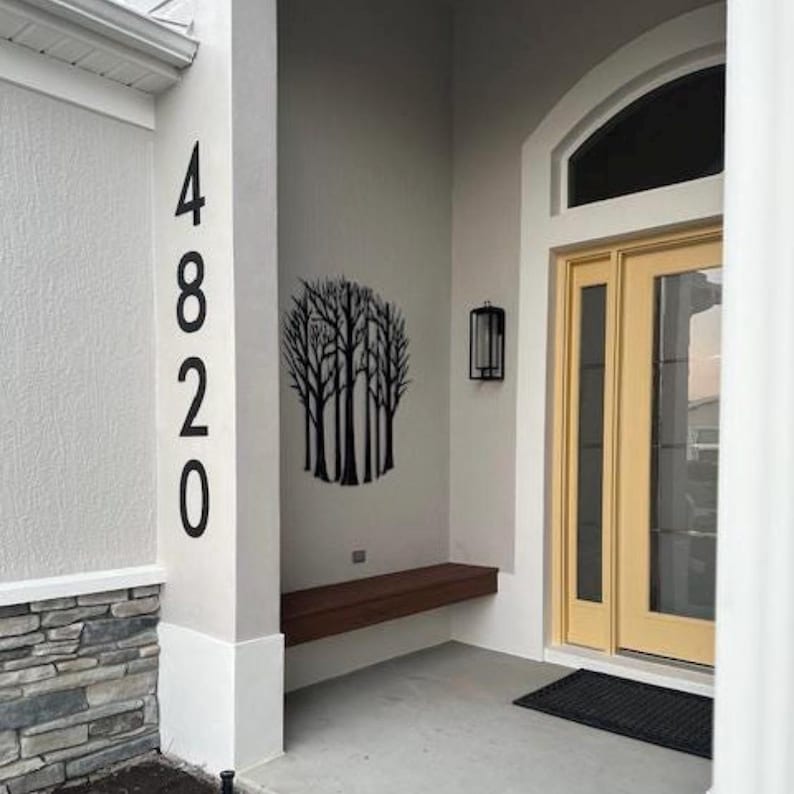 Modern Metal House Numbers & Letters | Individual House Numbers | Modern Address Numbers | Modern Numbers | Individual Metal Letters image 17