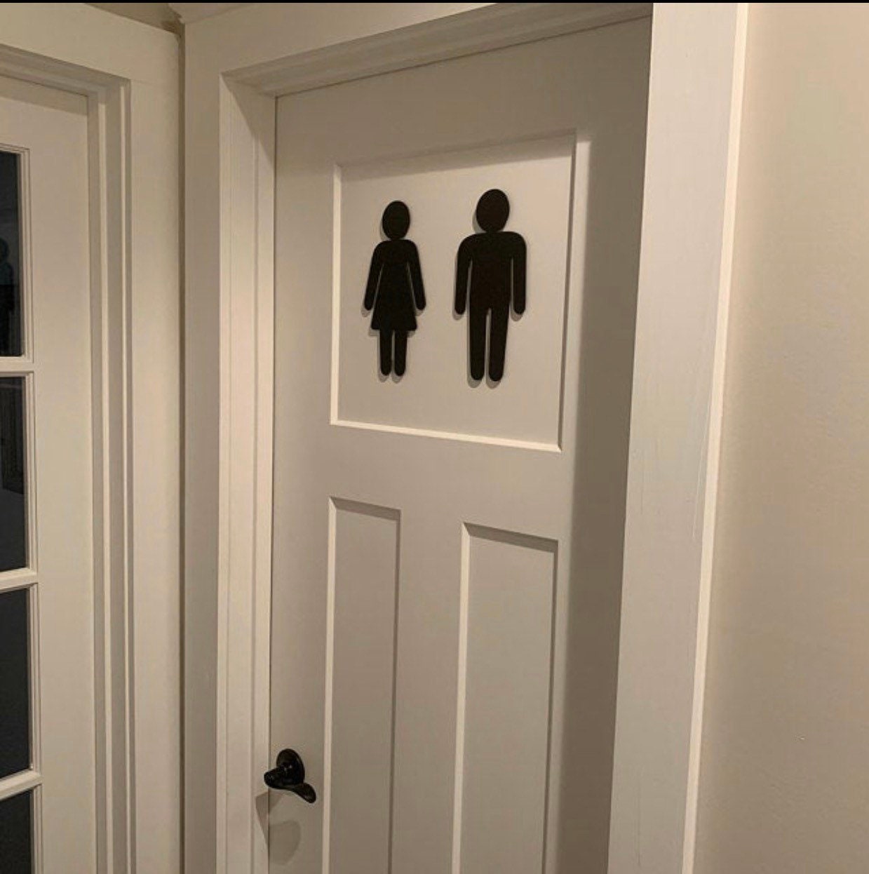 Metal Man And Woman Sign Bath Sign Bathroom Sign Etsy