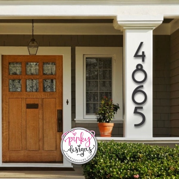 Mid Century Modern House Numbers Etsy