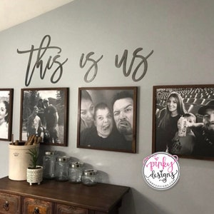 This Is Us Metal Words, Wall Decor, Metal Decor, This Is Us.