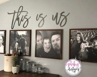 This Is Us Metal Words, Wall Decor, Metal Decor, This Is Us.