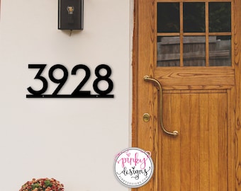 Modern Metal House Number Sign | Custom Address Numbers | Modern Bold Style A31.