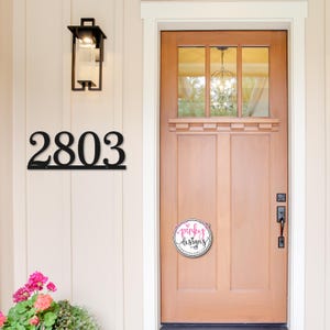 Metal House Number Sign | Retro Style Address Sign | Modern House Numbers | Custom Address Numbers | Metal Address Number Sign - Style A3